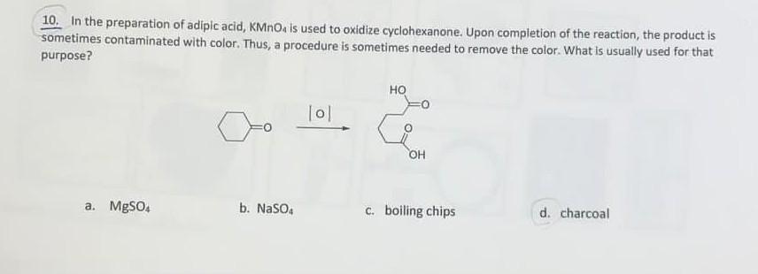 preparation of adipic acid from cyclohexanone using kmno4