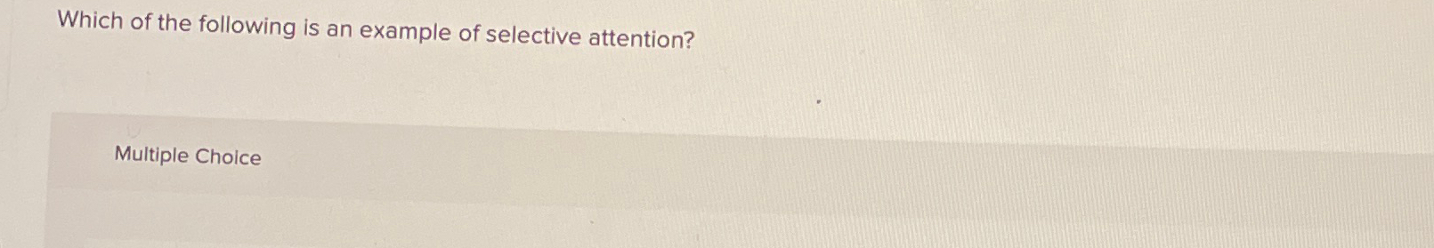 Solved Which of the following is an example of selective | Chegg.com