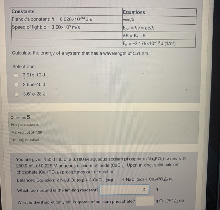 Solved Constants Planck S Constant H 6 626x10 34 Jos S Chegg Com