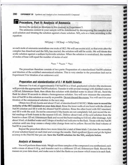 Solved EXERCISE 20 NAME UAB SECTION DATE Report on Part !! | Chegg.com