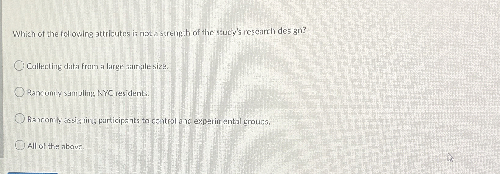 Solved Which of the following attributes is not a strength | Chegg.com