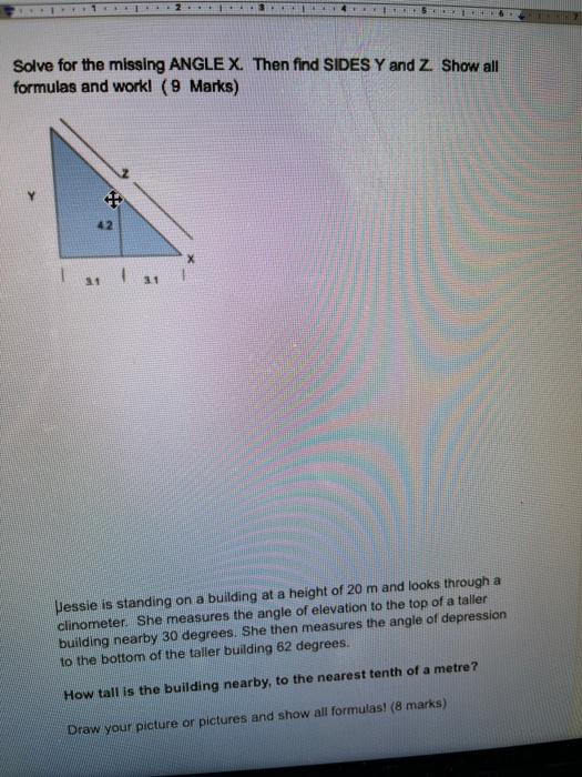 Solved 5 Solve for the missing ANGLE X. Then find SIDES Y | Chegg.com