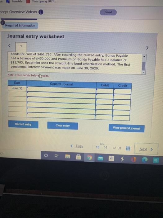 Solved On December 31, 2019, Spearmint, Inc., issued | Chegg.com