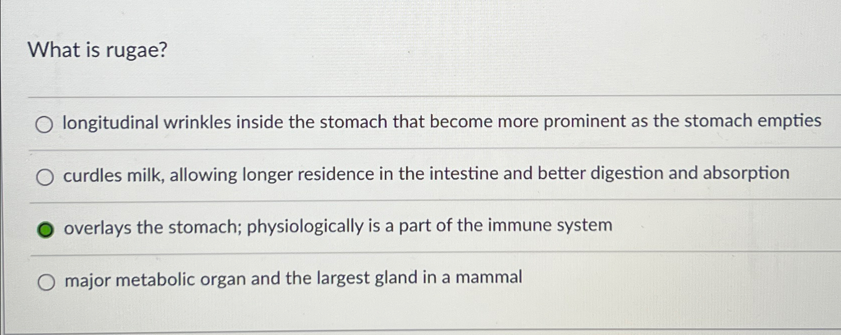 Solved What is rugae?longitudinal wrinkles inside the