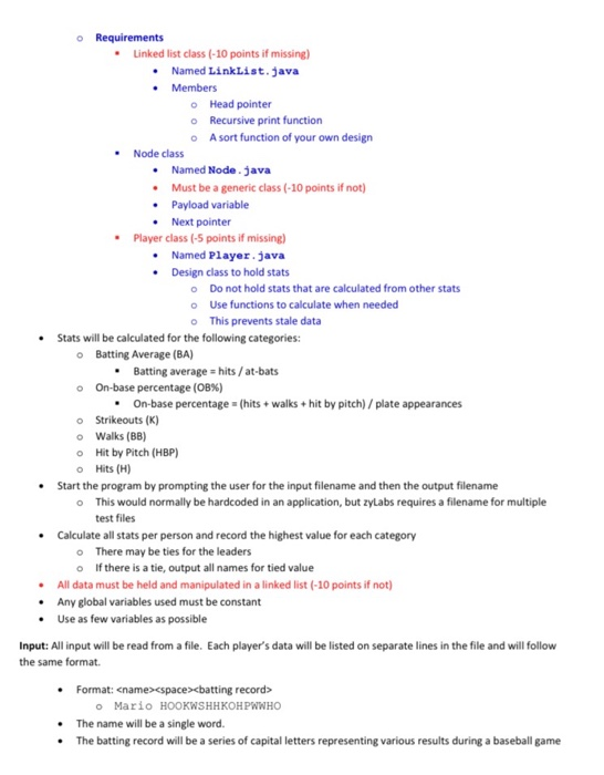 Pseudocode for the classes in this program(including | Chegg.com
