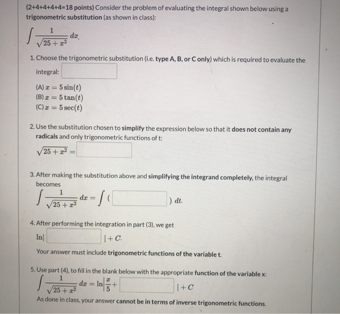 Solved (2+4+4+4+4=18 points) Consider the problem of | Chegg.com
