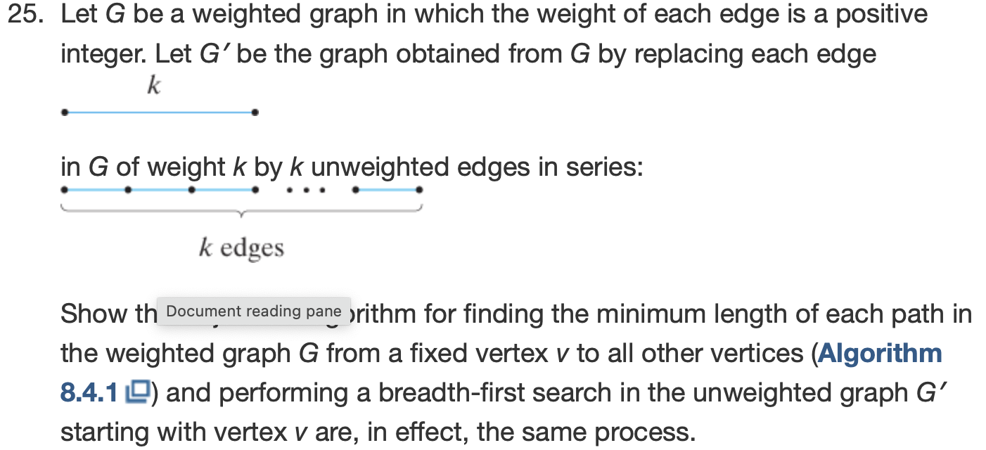 Solved 25. ﻿Let G be a weighted graph in which the weight of | Chegg.com