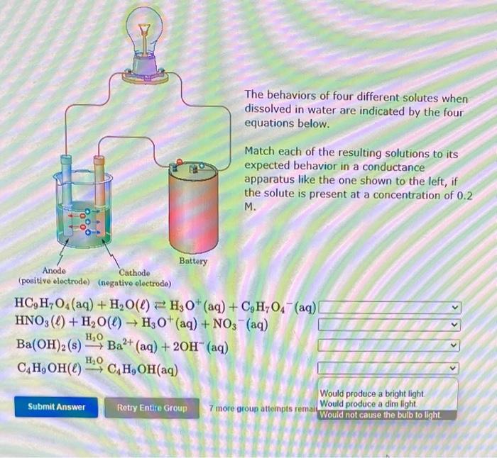 Solved dissolve in water to give ionic species soluble chegg