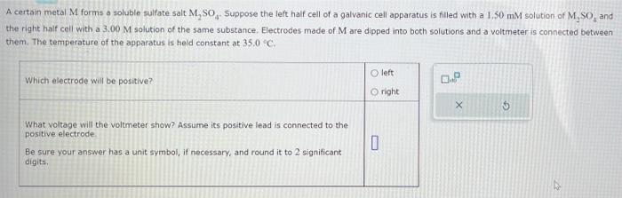 Solved A certain metal M forms a soluble sulfate salt M2SO4. | Chegg.com