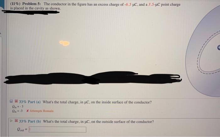 Solved (11%) Problem 5: The conductor in the figure has an | Chegg.com