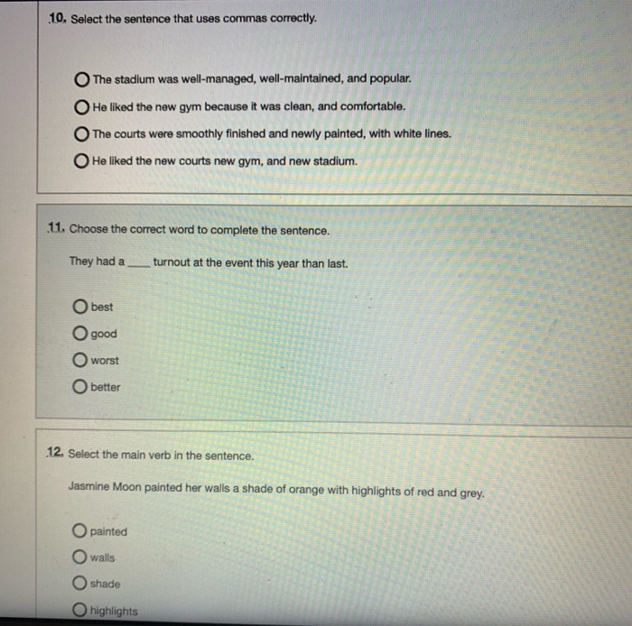 Solved] Choose the right answer.. Read the sentence. Gazing at the