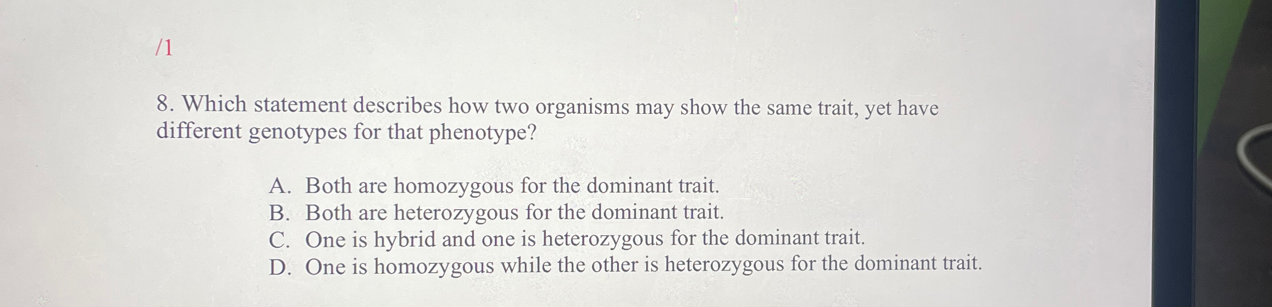 Solved ?18. ﻿Which statement describes how two organisms may | Chegg.com
