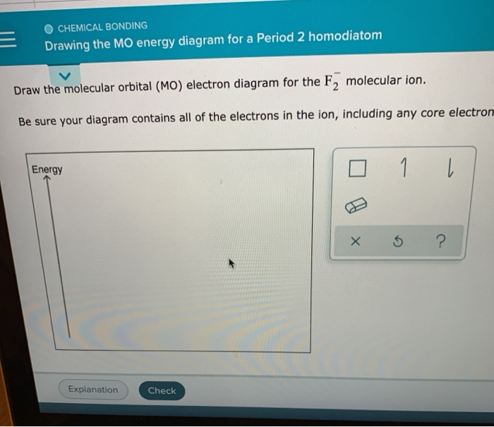 Solved CHEMICAL BONDING Drawing the MO energy diagram for a