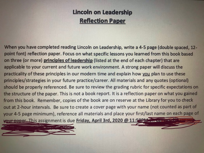 paper on leadership