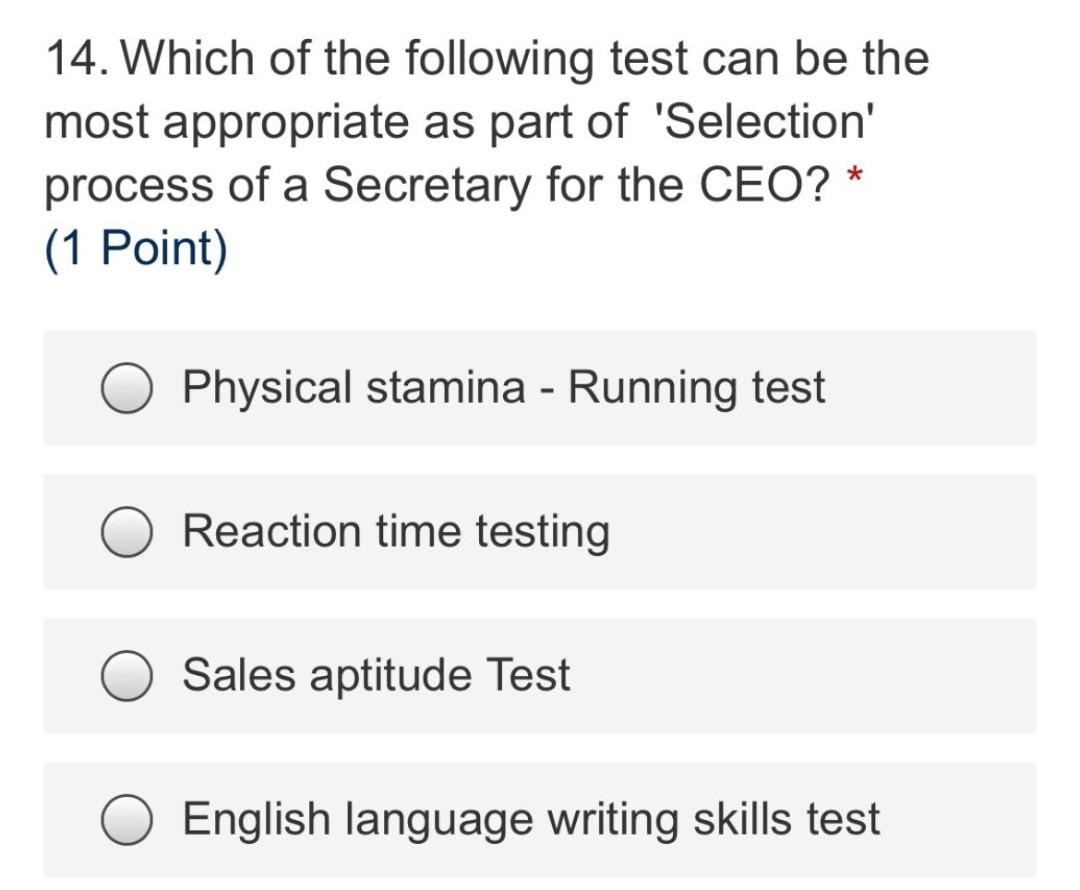 Solved 15. 'Tell us, about a stressful situation at your | Chegg.com