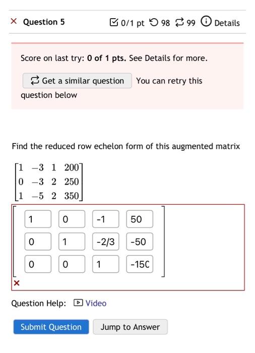 Solved Score on last try: 0 of 1 pts. See Details for more. | Chegg.com