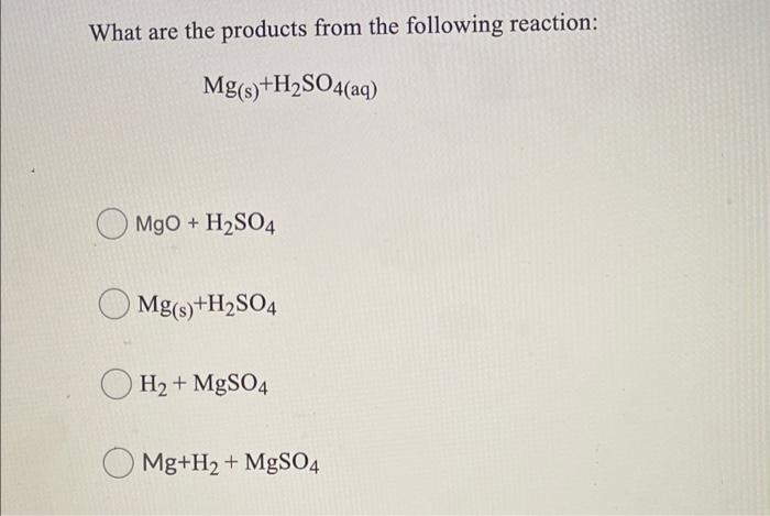 Phản ứng giữa MgO và H₂SO₄