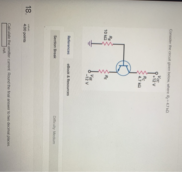 Solved Determine the point for the circuit given below, | Chegg.com