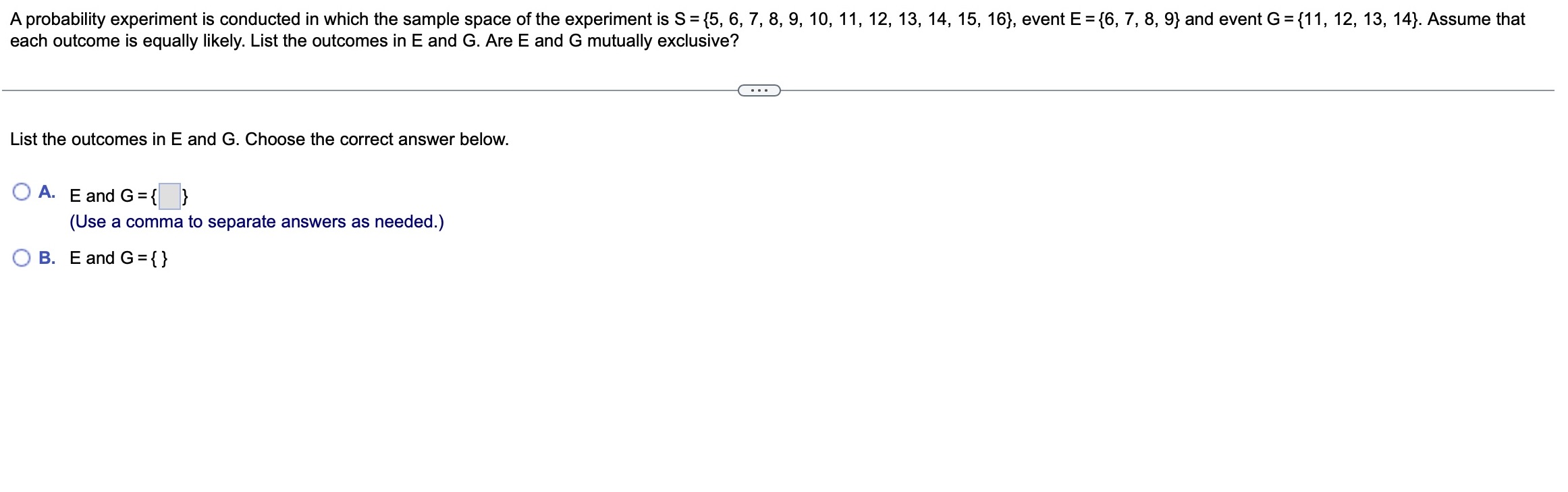 Solved A probability experiment is conducted in which the | Chegg.com