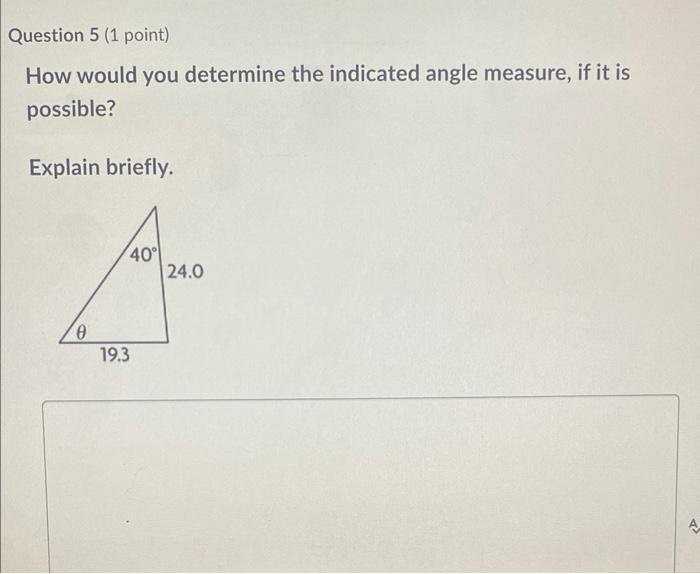 Solved How would you determine the indicated angle measure, | Chegg.com
