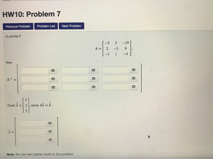Solved HW10: Problem 7 Previous Problem Problem List Next | Chegg.com