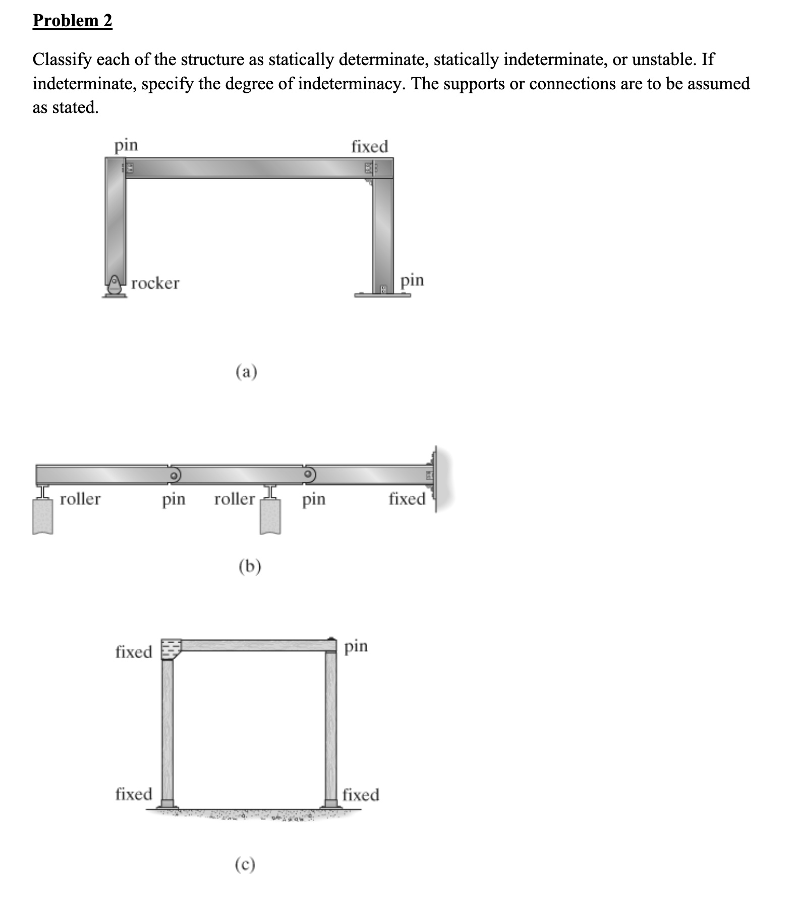 Solved Problem 2 ﻿Classify each of the structure as | Chegg.com