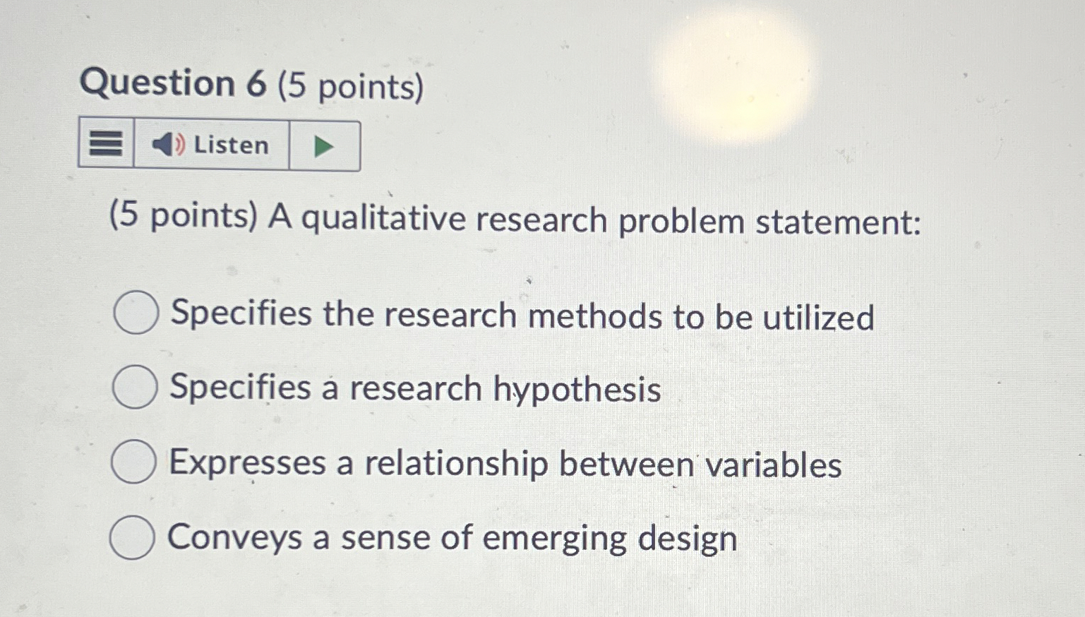 Solved Question 6 (5 ﻿points)(5 ﻿points) ﻿A qualitative | Chegg.com