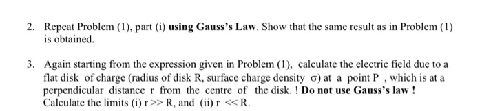 Solved 1. The magnitude of the electric field due to a ring | Chegg.com
