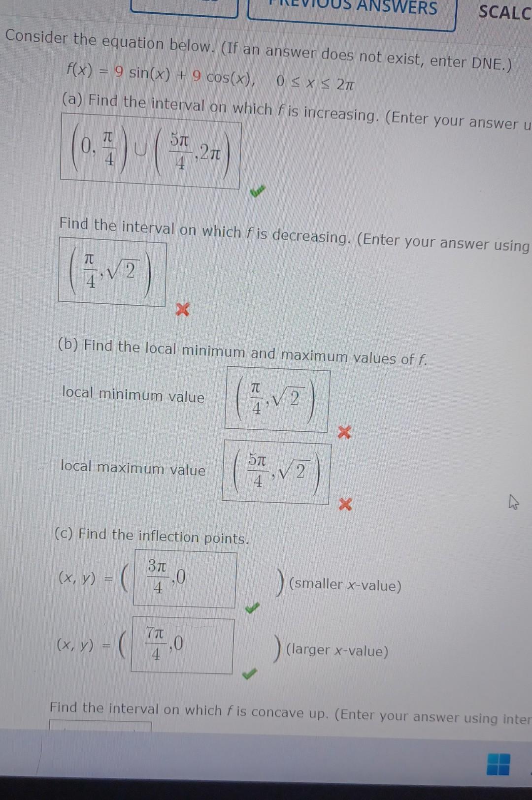 Solved Onsider The Equation Below If An Answer Does Not 0261