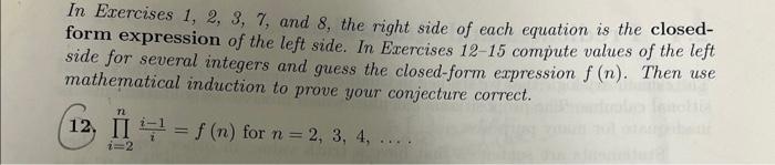 Solved In Exercises 1, 2, 3, 7, and 8, the right side of | Chegg.com