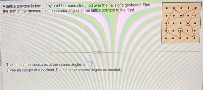 Solved Determine the measures of the interior angles of this | Chegg.com
