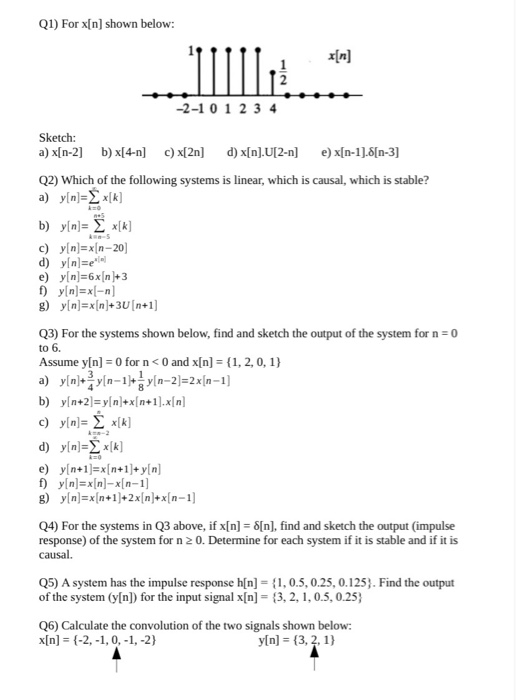 Solved Q1 For X N Shown Below To 6 2 1 0 1 2 3 4 Ske Chegg Com