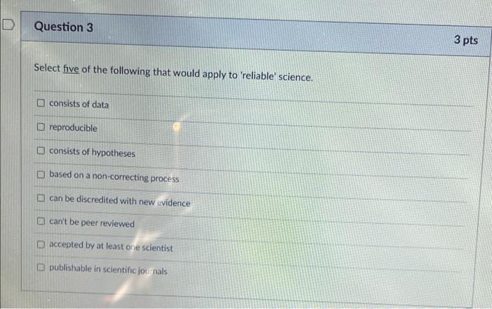Solved D Question 1 1 pts Which of the following statements | Chegg.com