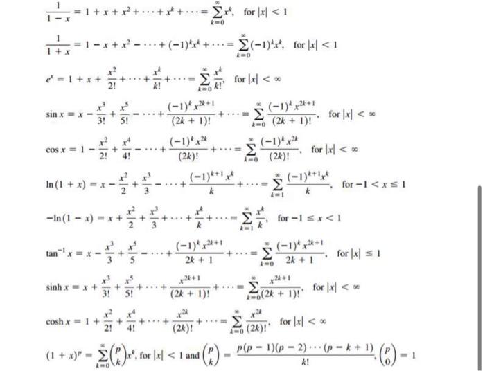 Solved Use the power series representation of sinh(x) from | Chegg.com