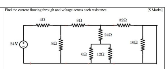 Solved Find the current flowing through and voltage across | Chegg.com