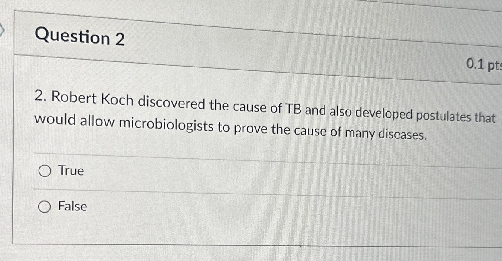 Solved Question 22. ﻿Robert Koch discovered the cause of TB