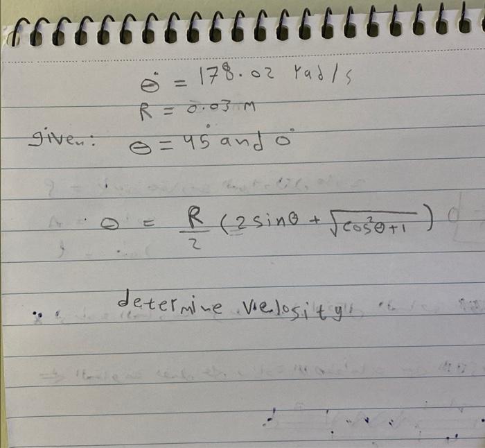 Solved f66666666666666666666666 θR given: | Chegg.com