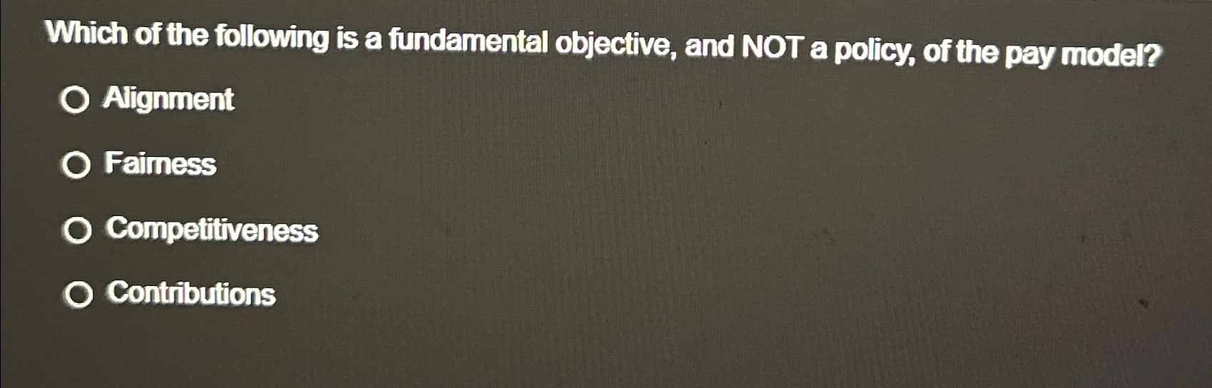 Solved Which of the following is a fundamental objective, | Chegg.com