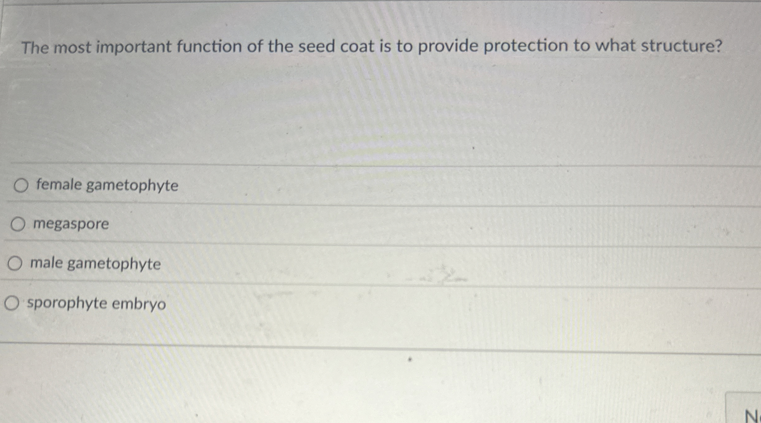 [Solved] The most important function of the seed coat is to
