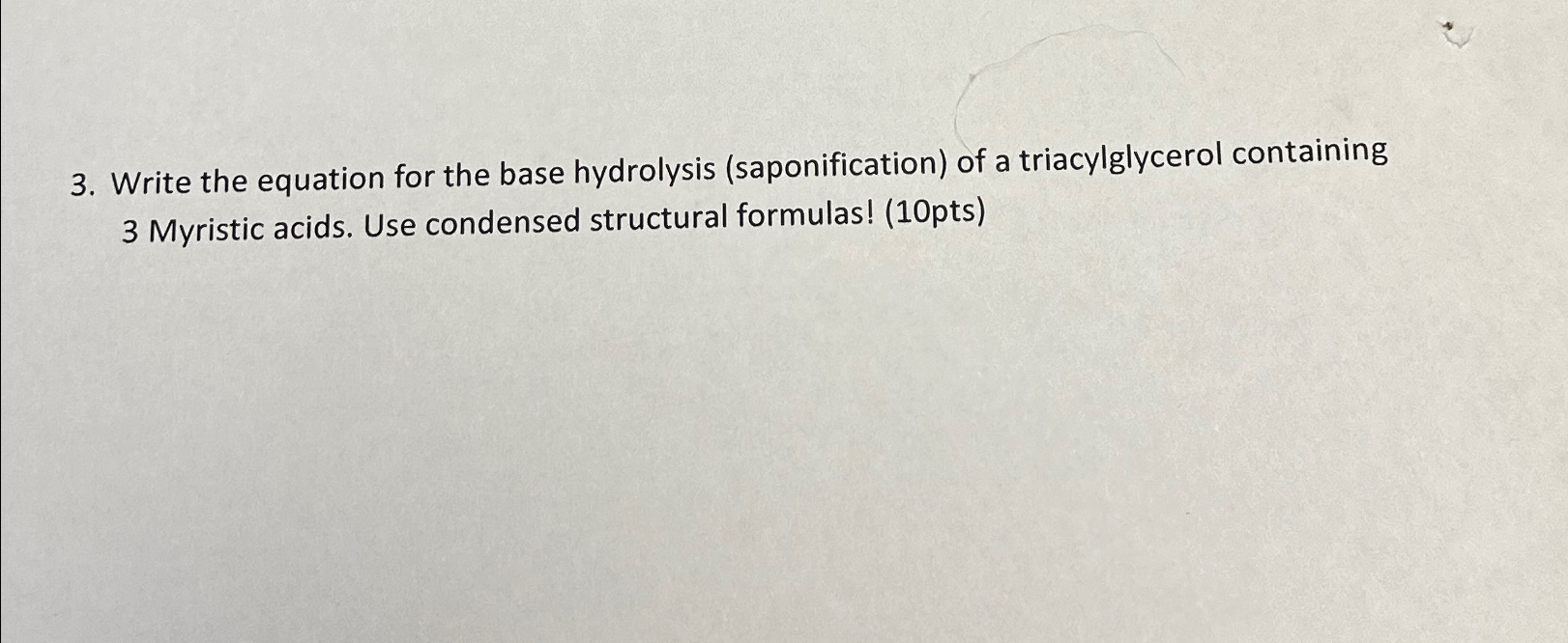 Solved Write the equation for the base hydrolysis | Chegg.com