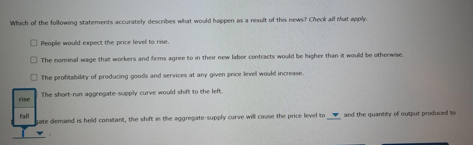 Solved 12. Inflation The economy begins in long-run | Chegg.com