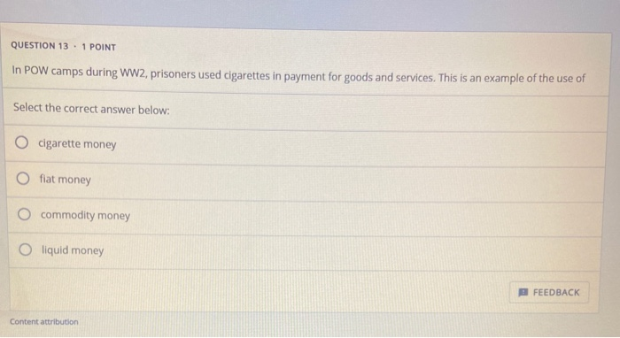 Solved QUESTION 9.1 POINT Which of the following is not an | Chegg.com