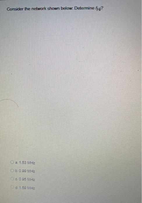 Solved Consider the network shown below. Determine ? 1. = | Chegg.com