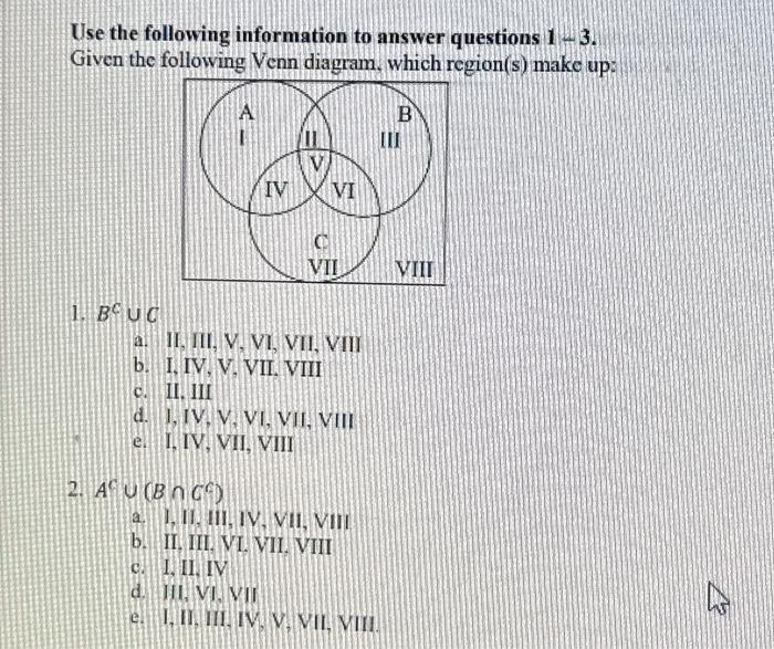 Solved Use The Following Information To Answer Questions | Chegg.com