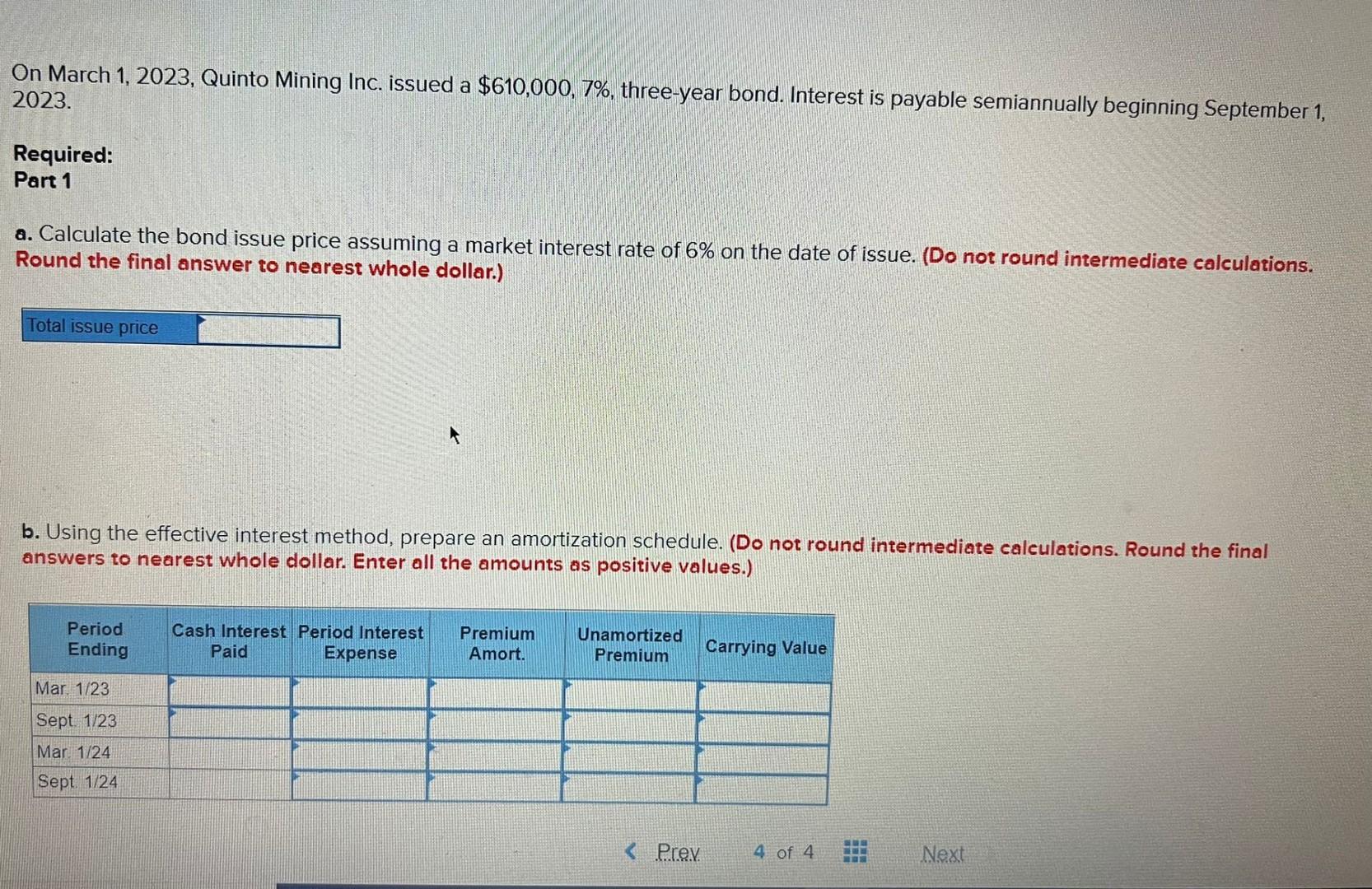 Solved On March 1, 2023, Quinto Mining Inc. Issued A | Chegg.com