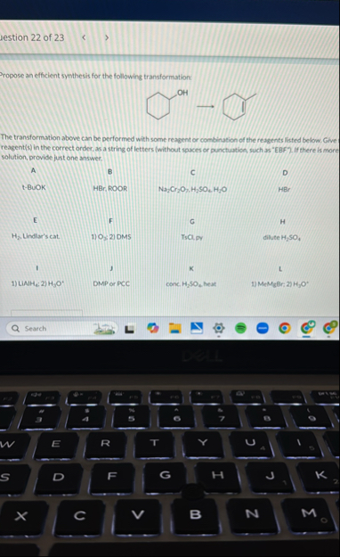 Solved vestion 22 ﻿of 23Propose an efficient synthesis for | Chegg.com
