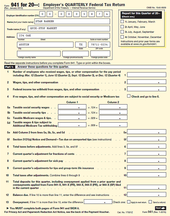 941 form tax calculator
Solved: Stan Barker opened Quik-Stop Market on January 15 ... 941 form tax calculator
Solved: Stan Barker opened Quik-Stop Market on January 15 ...
