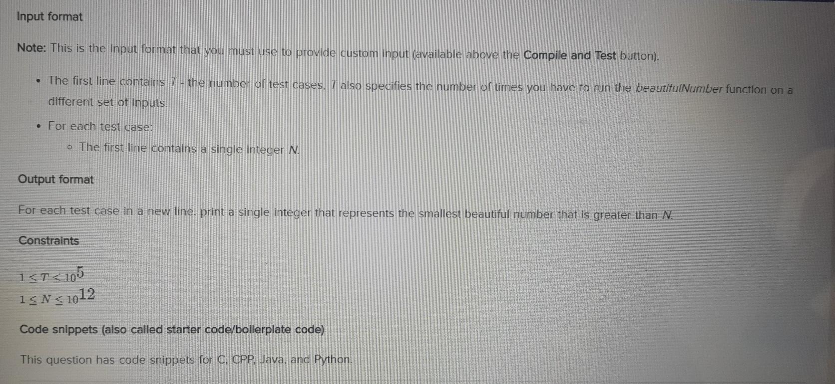 Solved Beautiful numbers You are given a number N. A number