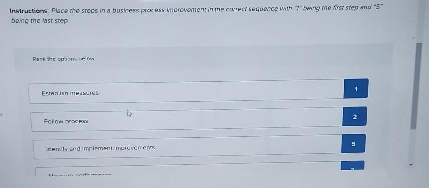 Solved Instructions Place The Steps In A Business Process Chegg Solved Instructions Place The Steps In A Business Process Chegg