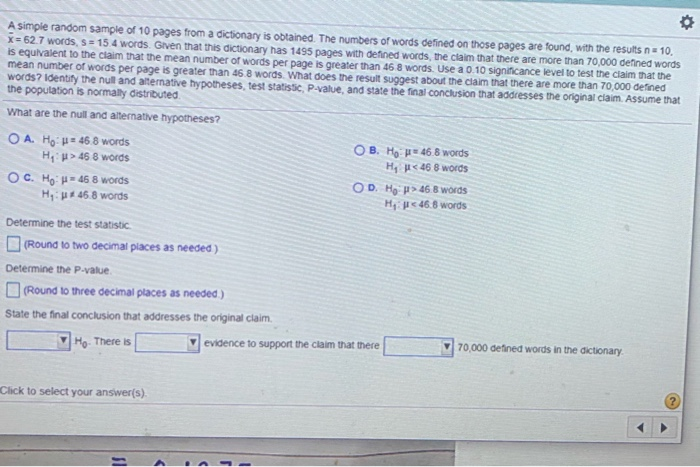 solved-o-a-simple-random-sample-of-10-pages-from-a-chegg